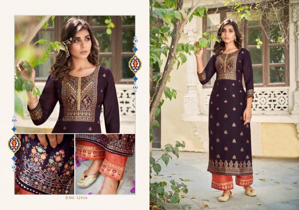 Kalaroop Armani Designer Ethnic Wear Kurti With Bottom Set 